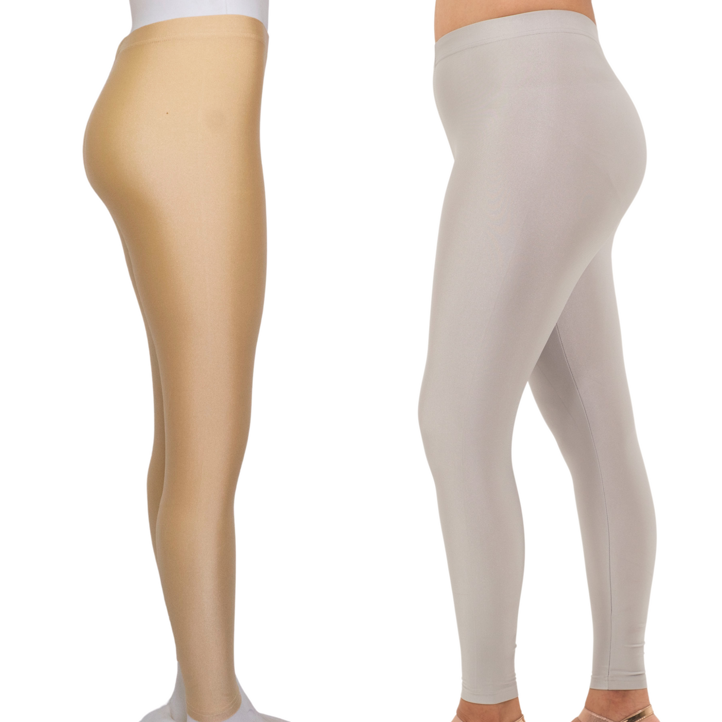 Shimmer Leggings 2-Pack: Silver & Golden