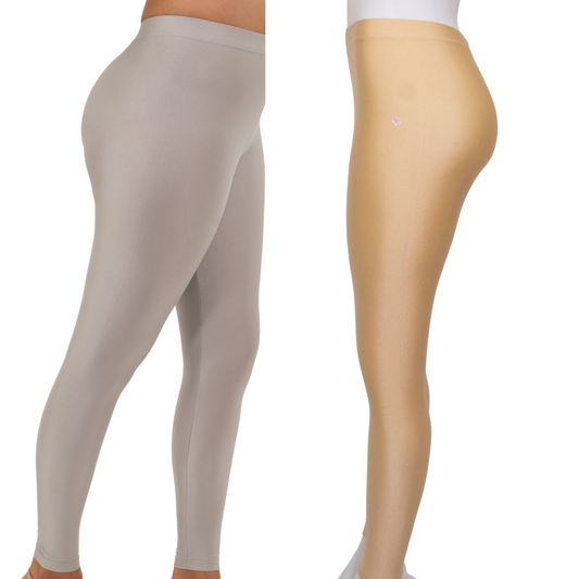 Shimmer Leggings 2-Pack: Silver & Golden