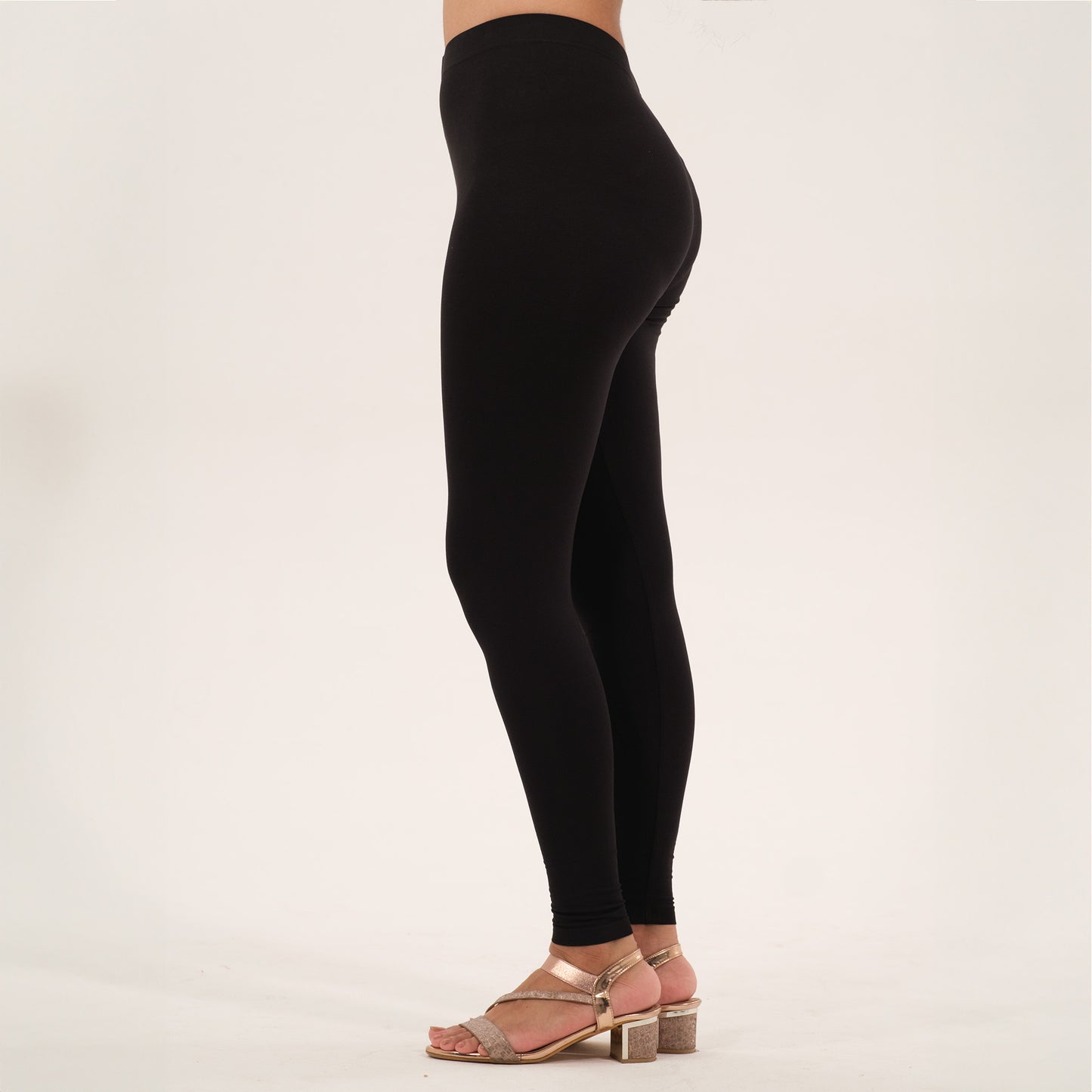 Ankle Length Leggings | Black