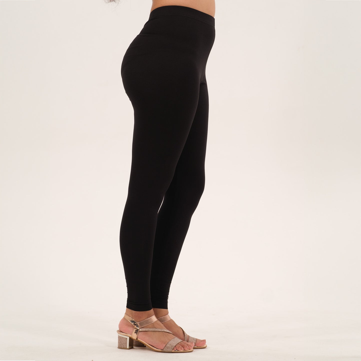 Ankle Length Leggings | Black