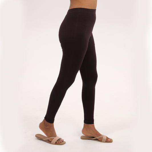 Ankle Length Leggings | Espresso Brown