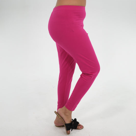 Ankle Length Leggings | Fluroscent Pink