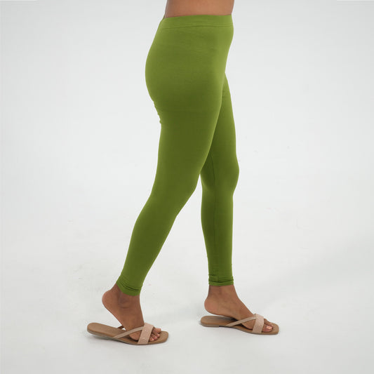 Ankle Length Leggings | Olive Drab