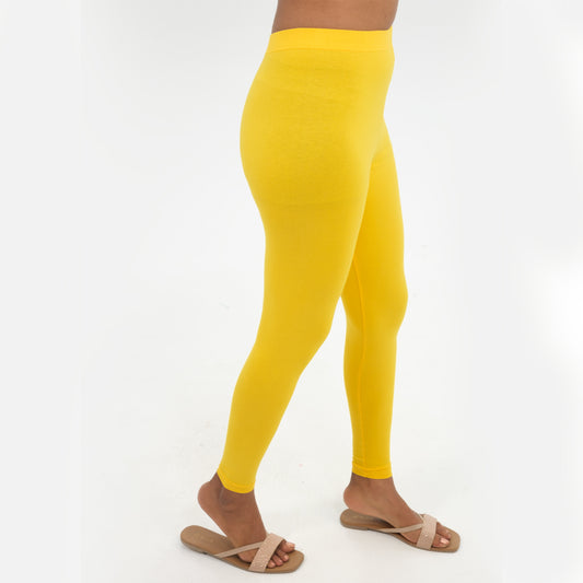 Ankle Length Leggings | School Bus Yellow