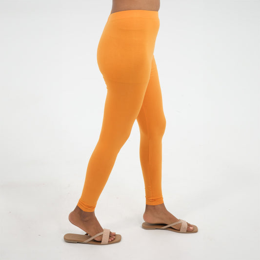 Ankle Length Leggings | Tangerine