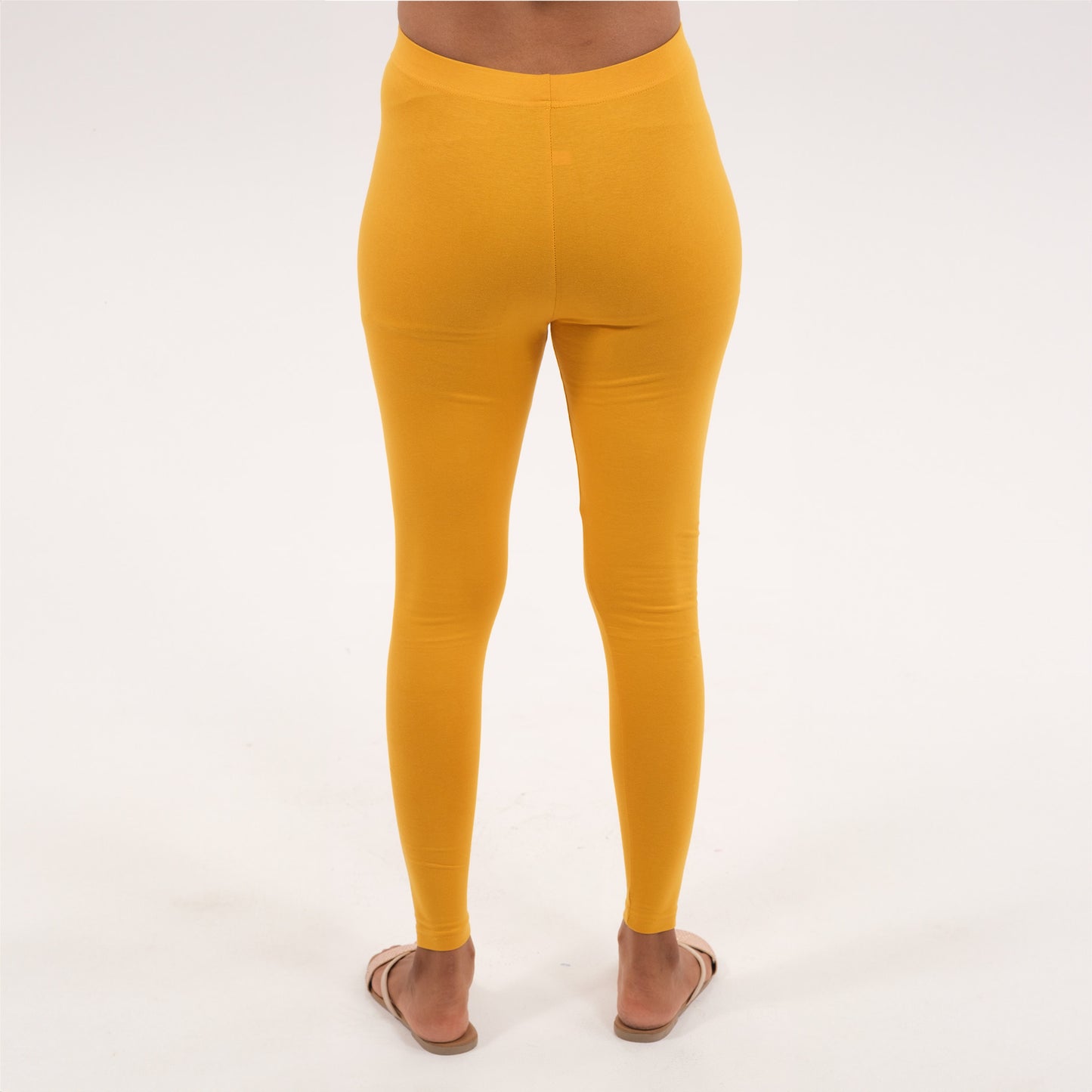 Ankle Length Leggings | Turmeric Yellow