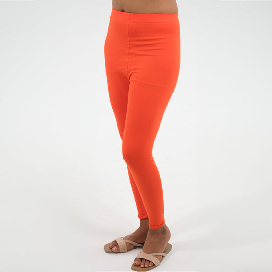 Ankle Length Leggings | Orange